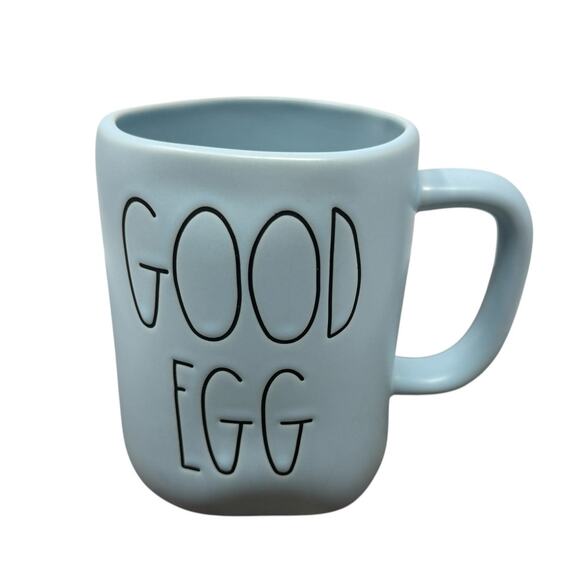 Rae Dunn By Magenta Easter Egg Blue GOOD EGG Ceramic Mug Farmhouse Kitchen Decor - Picture 2 of 9